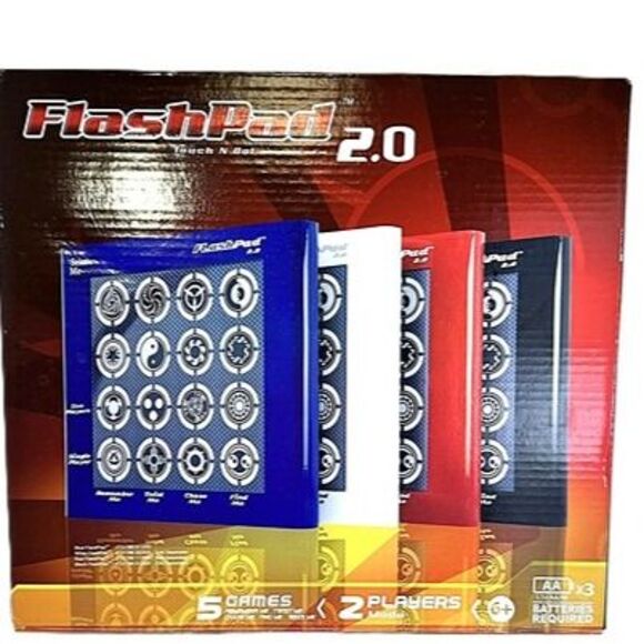 FlashPad 2.0 Touch N’ Go Electronic Light Game – 5 Games, 2 Player Modes - Picture 1 of 3